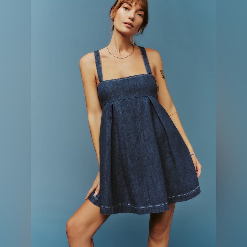 Reformation Denim Blue Mini Dress